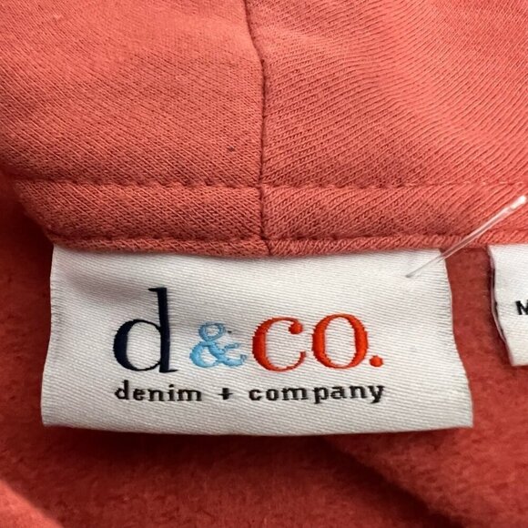 Denim & Co. Womens Cardigan Sweater Coral Long Sleeve V Neck Single Button M - Picture 10 of 11